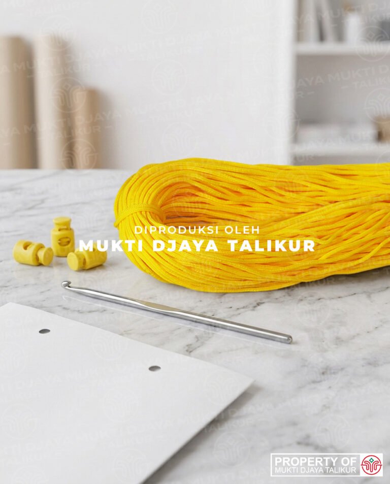 14. Kuning Tweety — talikur anyaman jarum PP (Polypropylene) Multifilament warna kuning tweety produksi Mukti Djaya Talikur.
