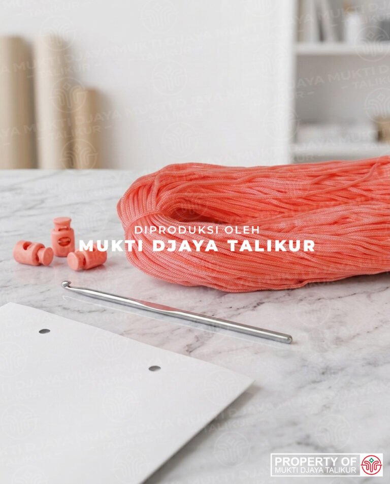 22. Salem — talikur anyaman jarum PP (Polypropylene) Multifilament warna salem produksi Mukti Djaya Talikur.