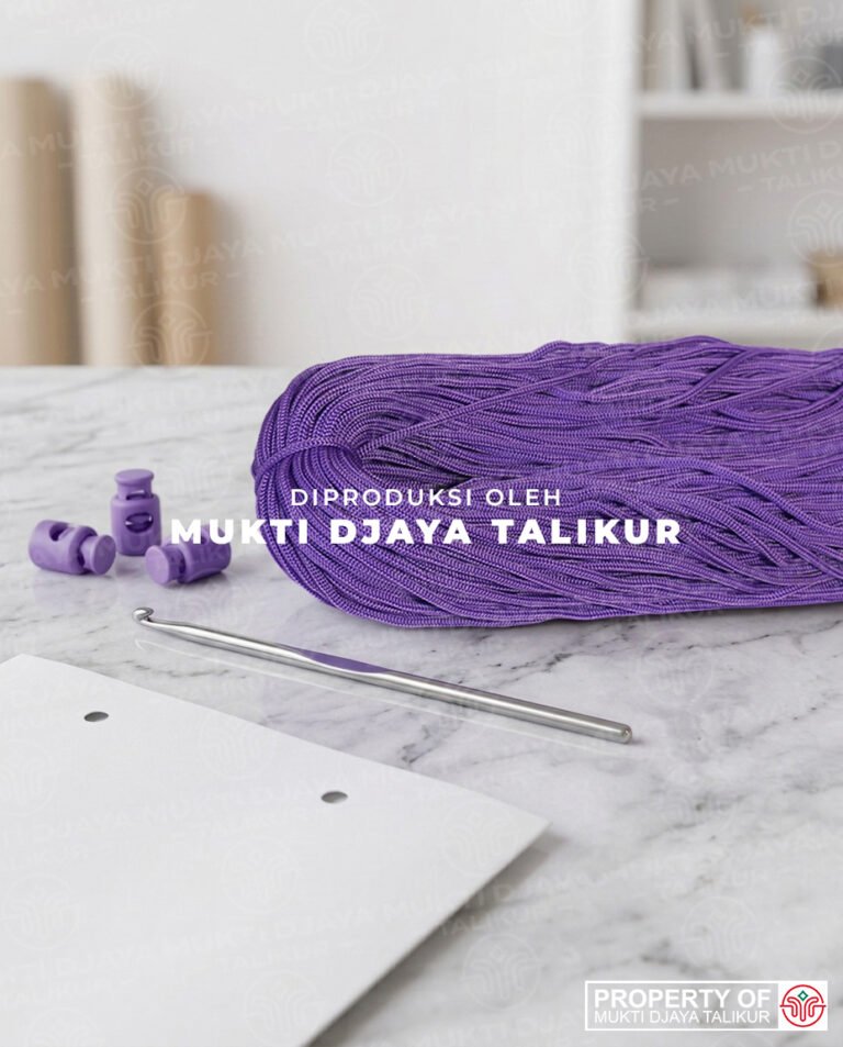 31. Ungu Muda — talikur anyaman jarum PP (Polypropylene) Multifilament warna ungu muda produksi Mukti Djaya Talikur.