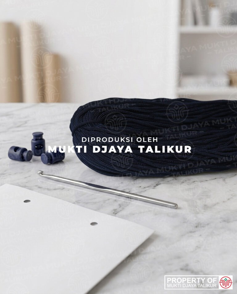39. Biru Donker — talikur anyaman jarum PP (Polypropylene) Multifilament warna biru donker produksi Mukti Djaya Talikur.