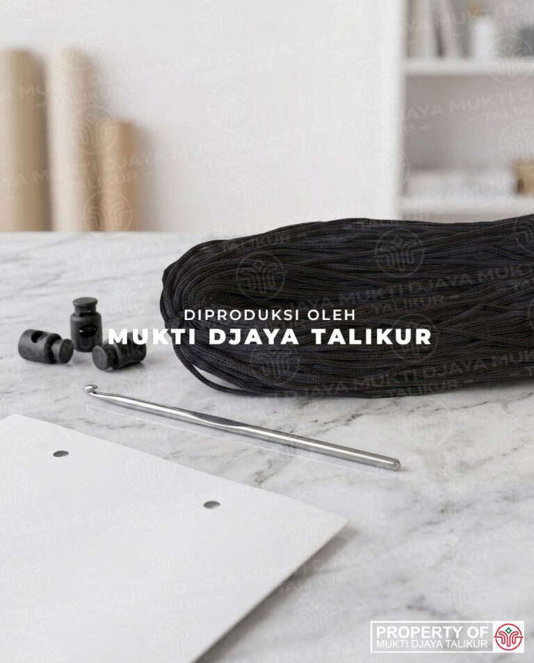 4. Abu-Abu Tua — talikur anyaman jarum PP (Polypropylene) Multifilament warna abu-abu tua produksi Mukti Djaya Talikur.