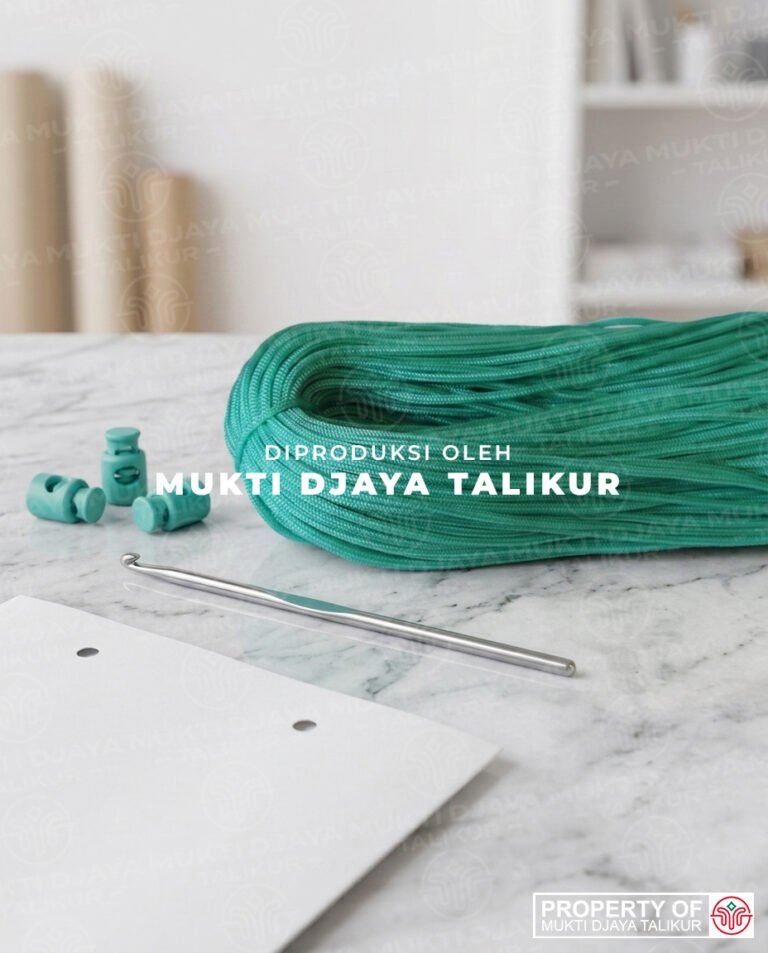 41. Toska Muda — talikur anyaman jarum PP (Polypropylene) Multifilament warna toska muda produksi Mukti Djaya Talikur.