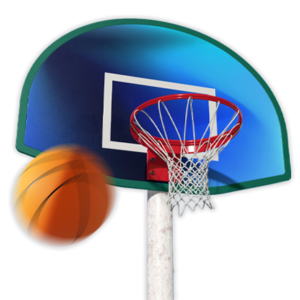 Ring basket sebagai contoh aplikasi tali untuk kebutuhan olahraga pada halaman Mukti Djaya Talikur.